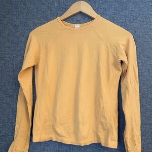 Athleta Girl Mustard Long Sleeve Top